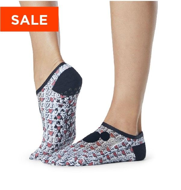 Tavi Noir Aspire Chloe Grip Socks suitable for Yoga, Pilates- Medium/ New