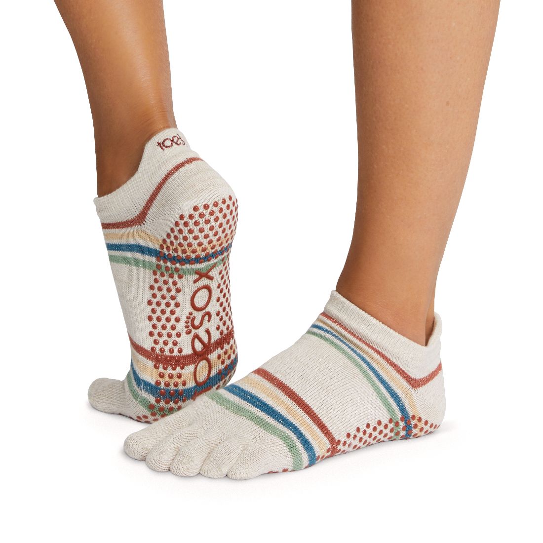 Half Toe Yoga Pilates Shoes Five-Toe Grip Non-Slip Socks with